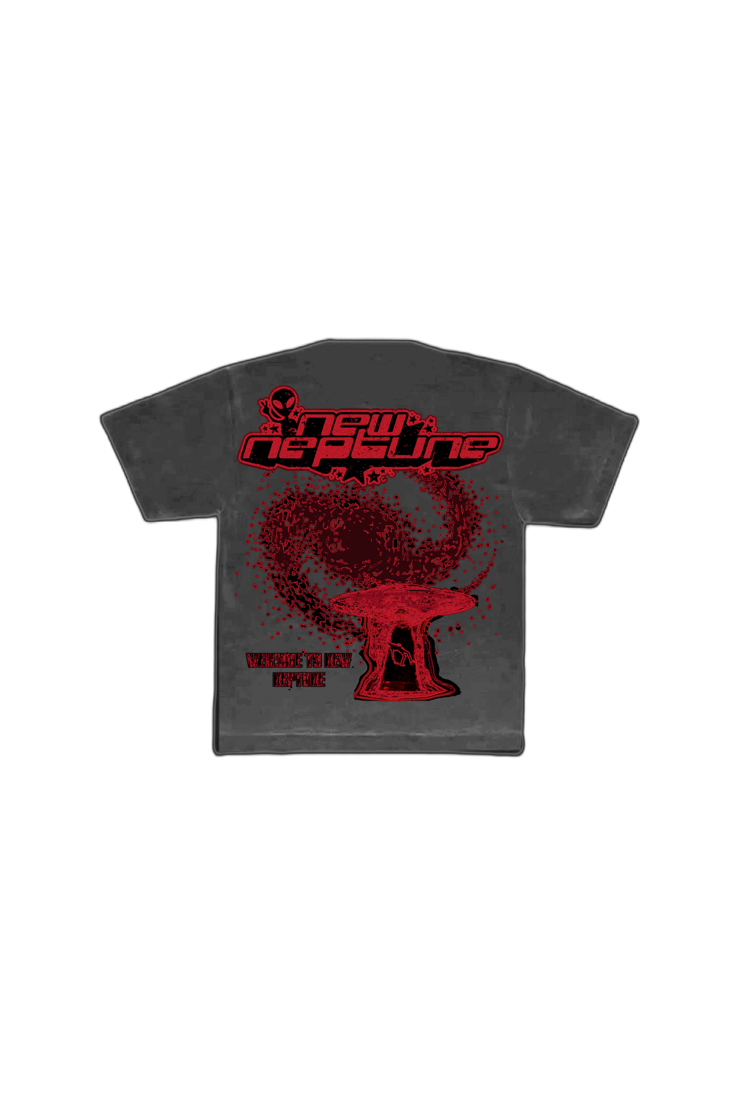 Gray/Red Alien Neptune tee